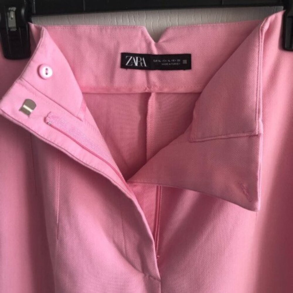 Zara pink High-Waist pants Sz.XL - Picture 8 of 10